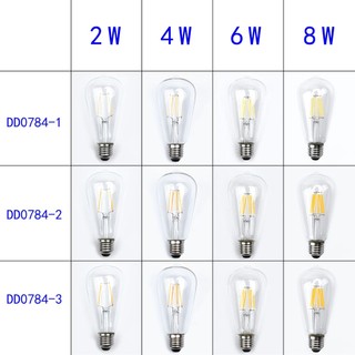 Bóng Đèn Sợi Tóc edison st64 e27 2w-8w