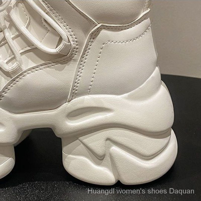 Mới Giày Thể Thao Đế Dày 8cm Tăng Chiều Cao Thời Trang Thu Đông Cho Nữ
