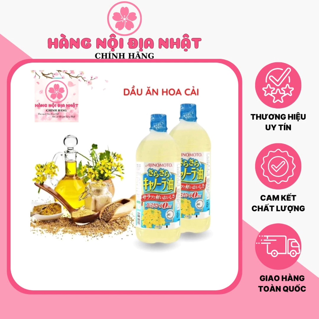 Dầu Ăn Hoa Cải Ajinomoto JOYL không cholesterol 1000g