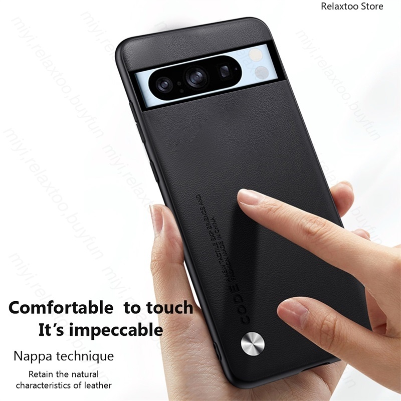 Skin Leather Leather Texture Casing For Google Pixel 8 Pro 8Pro 8A Pixel8Pro Pixel8A 5G Soft Silicone Phone Case Shockproof Lens Protection Back Cover Casing