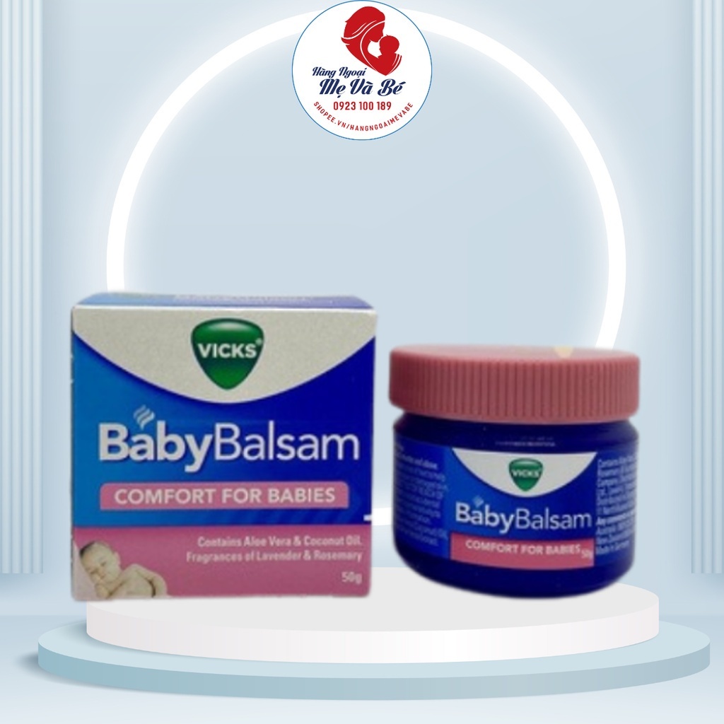 Dầu Bôi Ấm Ngực Vick Baby Balsam 50g - Úc [Date 10/2024]