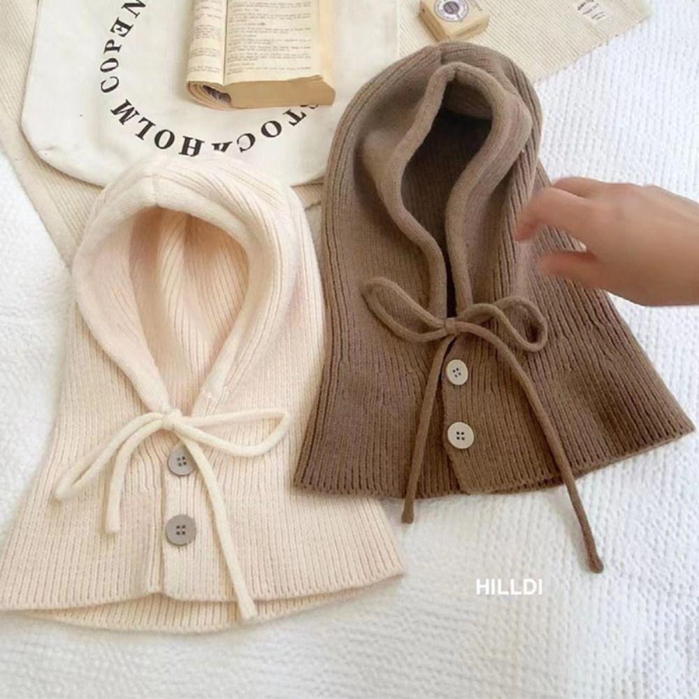 Mũ Trùm Đầu Che Tai Kiêm Khăn Choàng Cổ Dày Dặn Thời Trang Mùa Đông