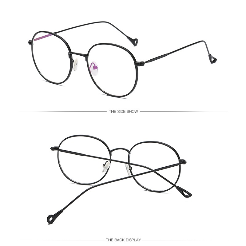 Mắt Kính Gọng Tròn Bằng Kim Loại Thời Trang Cho Nam Nữ