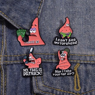 Dễ thương huy hiệu cài áo / ba lô hình bọt biển hoạt hình spongebob vui nhộn