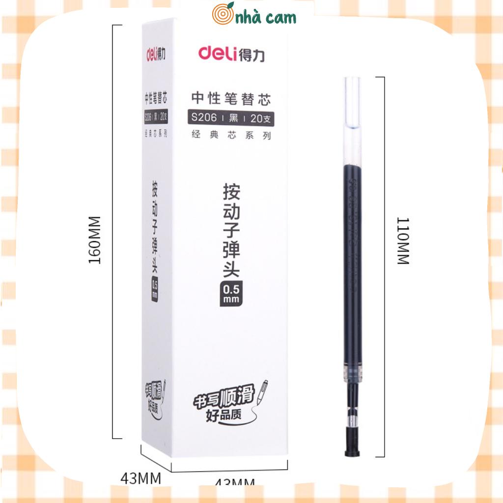 Ruột Bút Gel Deli A575 0,5mm Nhà Cam