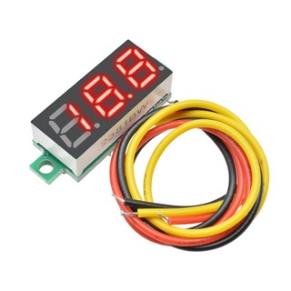 Gaqee dc vôn kế điện tử mini 0.28 inch ba dây dc 0-100v