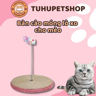 Đồ chơi cào móng, bàn cào móng chuột lò xo cho mèo
