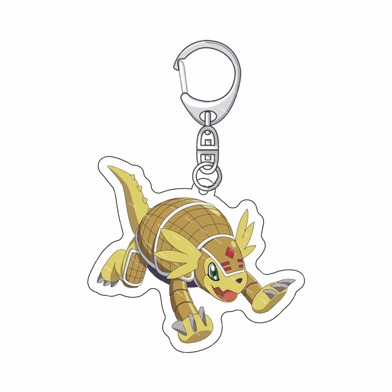Digimon Adventure 02 Móc Khóa Agumon, Mahawkmon, Bugmon, Pangomon, Mặt Dây Acrylic