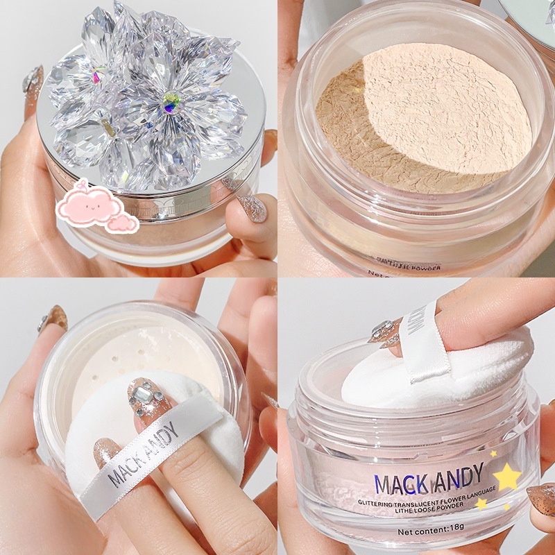 MACK ANDY Bột Chống Mồ Hôi Và Không Gây Khó Chịu Dành Cho Trang Điểm