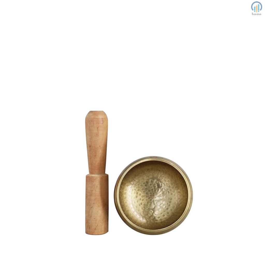 Tibetan Buddhist Singing Bowl for Meditation and Yoga - Buddha Sound Bowl for Inner Peace and Relaxation