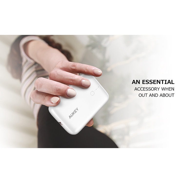 Pin sạc dự phòng AUKEY 10000mAh TypeC 20w & Quickcharge  3.0 PB-N83S - hàng chính hãng- abshop365