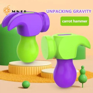 Mkeb đồ chơi búa đập cà rốt / cà rốt 3d mini cho bé