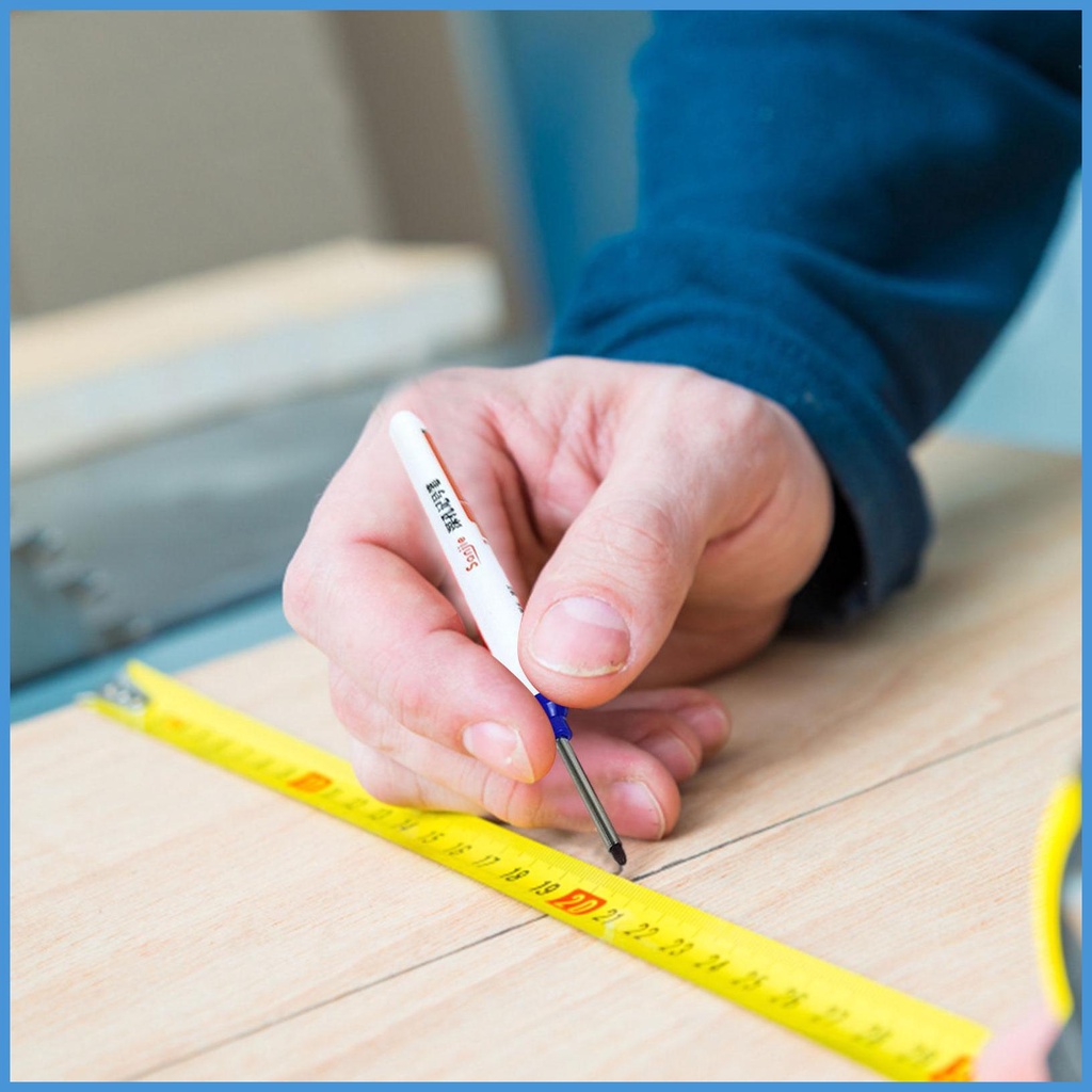 Bút Đánh Dấu Lỗ Sâu Kèm Kẹp Chuyên Dụng Cho Thợ Mộc