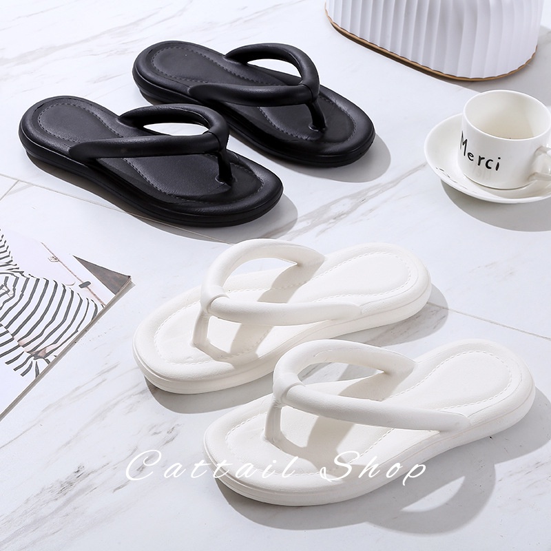 Cattail  dép sandal nữ dép bánh mì nữ dép bánh mì Chống Trượt Đẹp đẽ Mềm mại Đàn hồi tốt Đa năng Hợp thời Thời trang FDL23B08DD 45Z231106