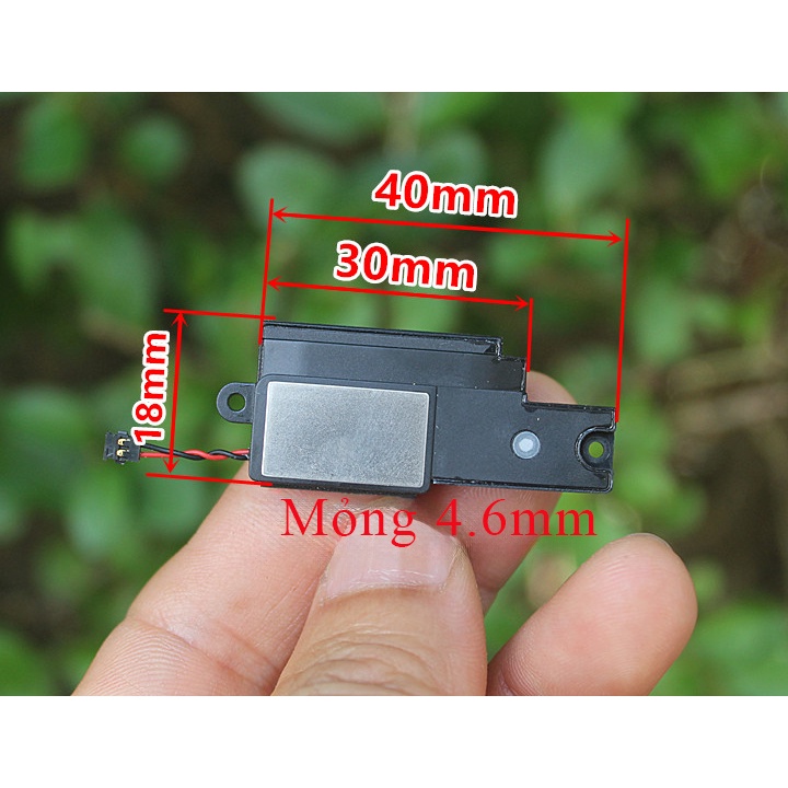 Loa laptop máy nghe nhạc siêu mỏng 17x25x7mm, loại dài: 18x40x4,6mm