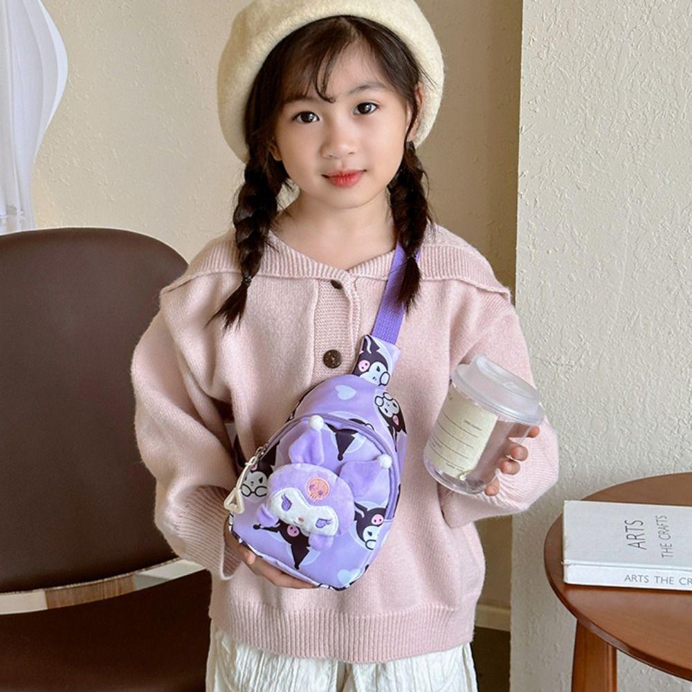 Shanhai kuromi Túi Đeo Chéo Hình Mèo Hoạt Hình Dễ Thương