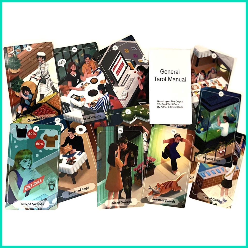 Bộ Bài tarot 78 Lá Tiếng Anh Cho Người Mới Bắt Đầu