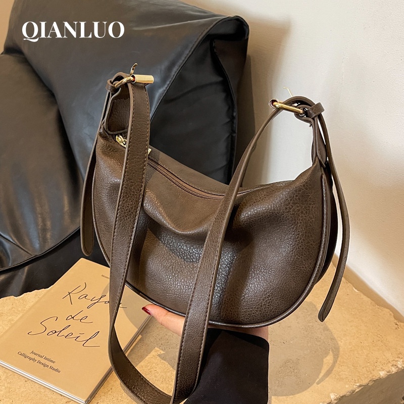 QIANLUO túi đeo chéo túi tote 2023NEW Cute Thiết kế độc đáo Phối hợp với nhiều trang phục Dành Cho Nữ GDJ2300AX2 45Z231109