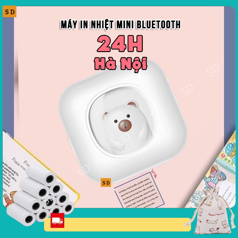 Máy In Nhiệt bluetooth mini Di Động, Máy In Nhận Thức, Tài Liệu, Ảnh,