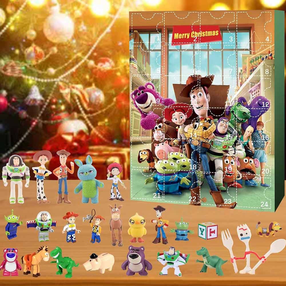 Christmas Advent Calendar Toy Story Mania Countdown Fidget Sensory Toy Blind Box Kids Xmas Gift
