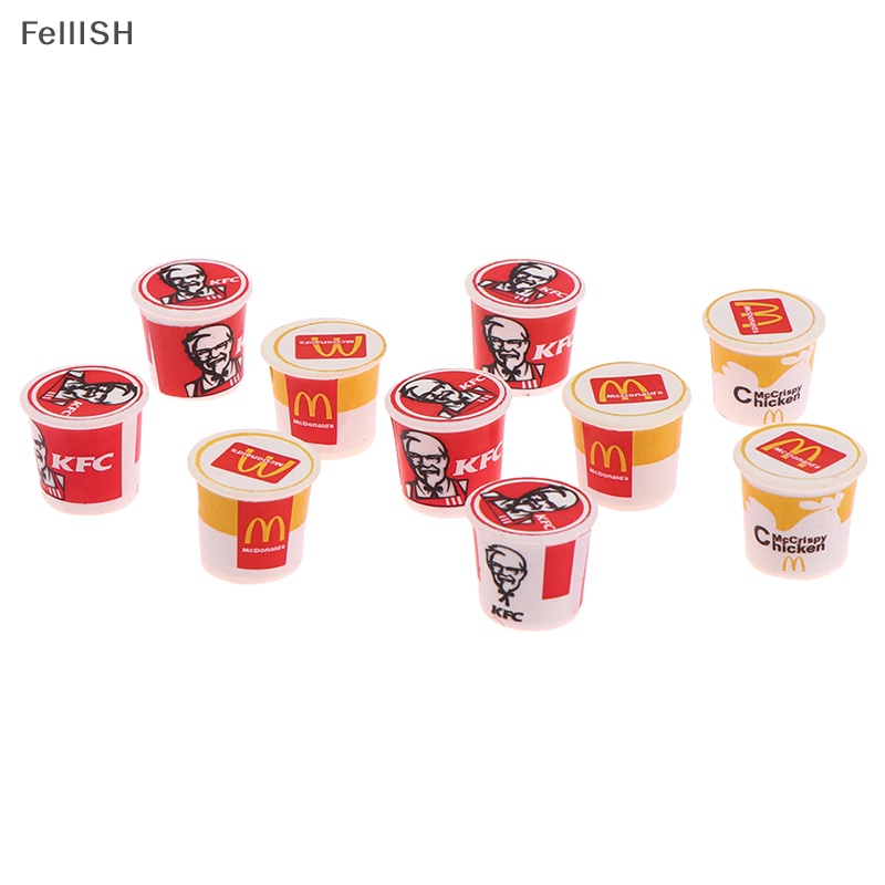 Set 5 Mô Hình Thức Ăn Nhanh mini kfc family Tỉ Lệ 1 / 12 439br