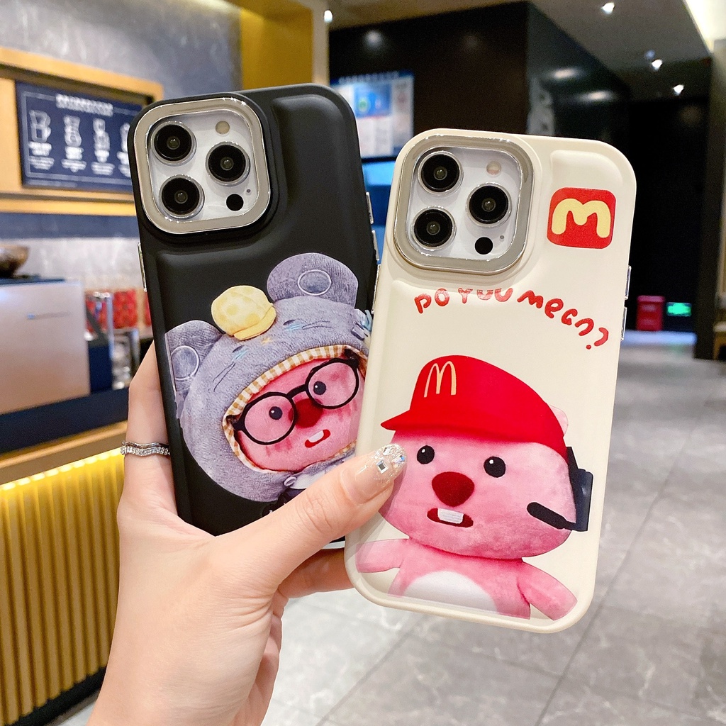 Ốp Điện Thoại In Hình Hoạt Hình Dễ Thương Cho iphone 15 14 13 12 11 pro max xs xr 8 7 plus