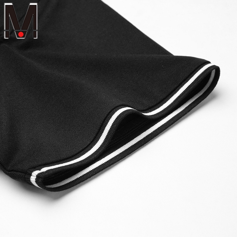 Áo polo Tay Ngắn Màu Trơn Thoáng Khí Thời Trang Công Sở Cho Nam