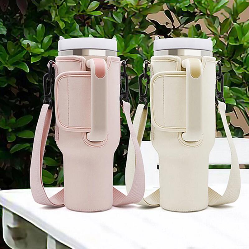 JURO Túi Đựng Bình Nước Có Tay Cầm Điều Chỉnh Được + Dây Đeo Vai Cho Stanley 40oz / 40oz