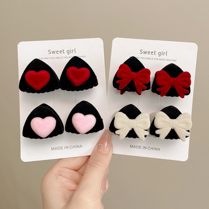 Set 2 Kẹp Tóc Tai Mèo Dễ Thương Cho Bé Gái