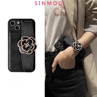 Đen Ốp Điện Thoại Chống Sốc Có Dây Đeo Cho iphone 15 14 pro max 11 13 12 pro max x xs xr 7 8 plus