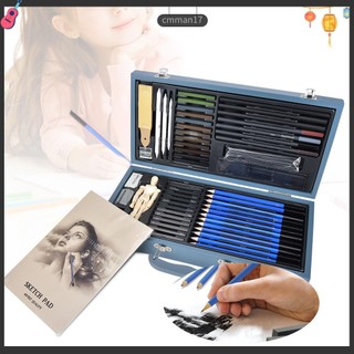 Niceone 60 cái/bộ than chuyên nghiệp bút chì phác thảo vẽ tranh nghệ thuật tiếp liệu