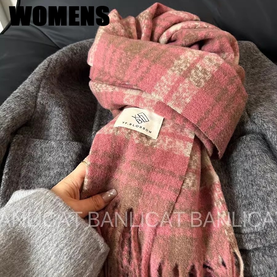 LEOSOXS Khăn len quàng cổ trơn nam nữ dày dặn ấm áp mềm mịn và không xù lông WSP23B0MUH