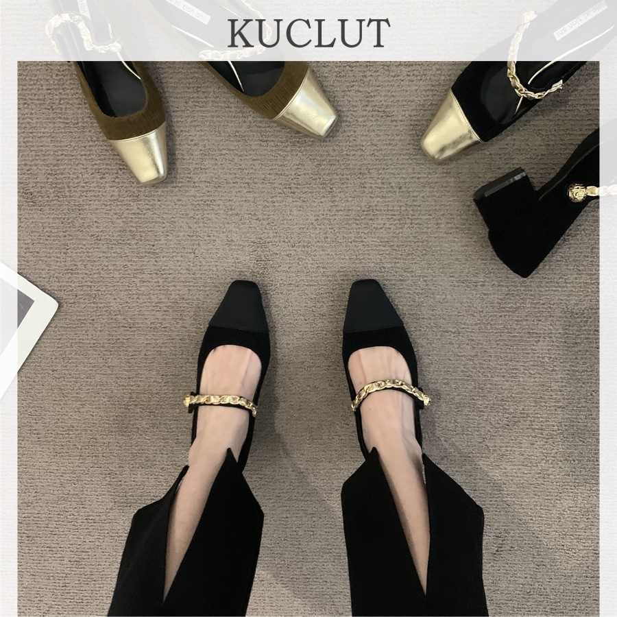 KUCLUT dép sandal nữ đế cao giày cao gót nữ đi chơi giày sandal Linh hoạt Thời trang Phối màu tinh tế Nổi bật FLF23B0L2I 46Z231115
