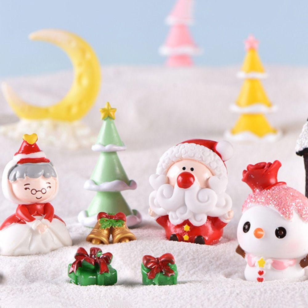 Mô Hình Ông Già Noel Hoạt Hình Trang Trí Tiểu Cảnh / Ông Già Noel / Người Tuyết Bằng Nhựa resin