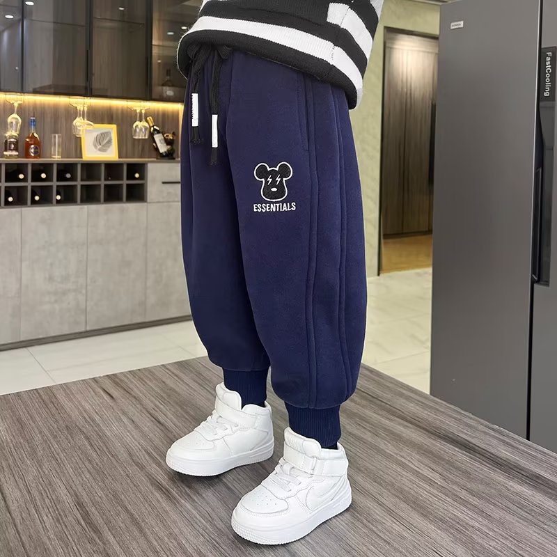 Michley Quần Thể Thao Chất Liệu Nhung Dày Dặn Thời Trang Thu Đông Cho Bé Trai