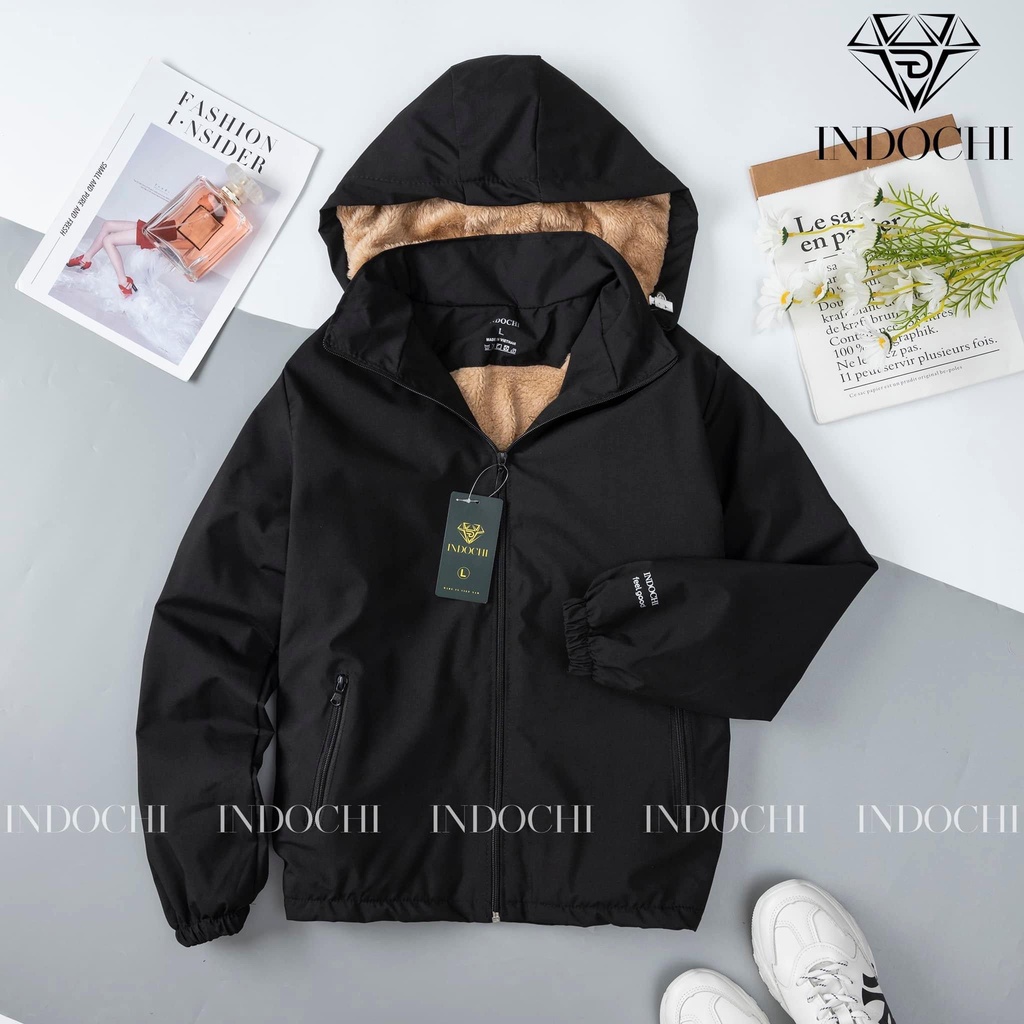 Áo Khoác Gió Lót Lông Nữ Cao Cấp Indochi - Áo Lót Lông Dày Dặn, Ấm Áp Cho Mùa Đông