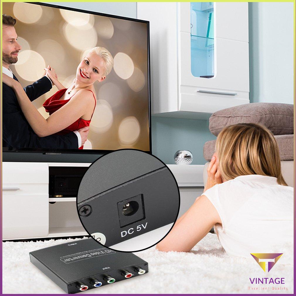 YPBPR To HDMI-compatible Converter AV HDCP Audio