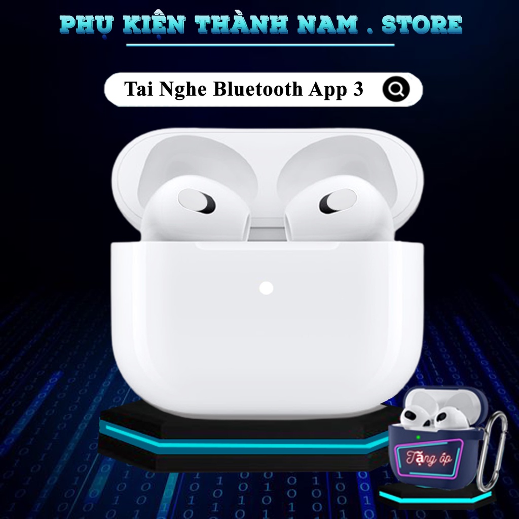 Tai Nghe Bluetooth APP3 Bản Siêu Cấp Thế Hệ Mới Định Vị , Đổi Tên , Sạc Không Dây ,Âm Thanh Cực Chất