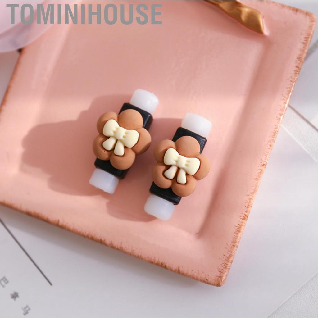 Tominihouse USB Cable Protector Cartoon Cute Phone Charging  Protective Case Accessories
