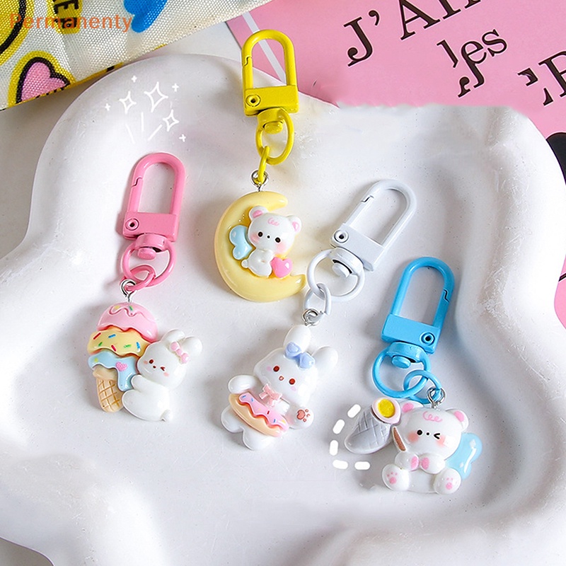 Móc Khóa mini Hình Thỏ / Gấu Dễ Thương Trang Trí Túi Xách / Móc Khóa Cho Nữ