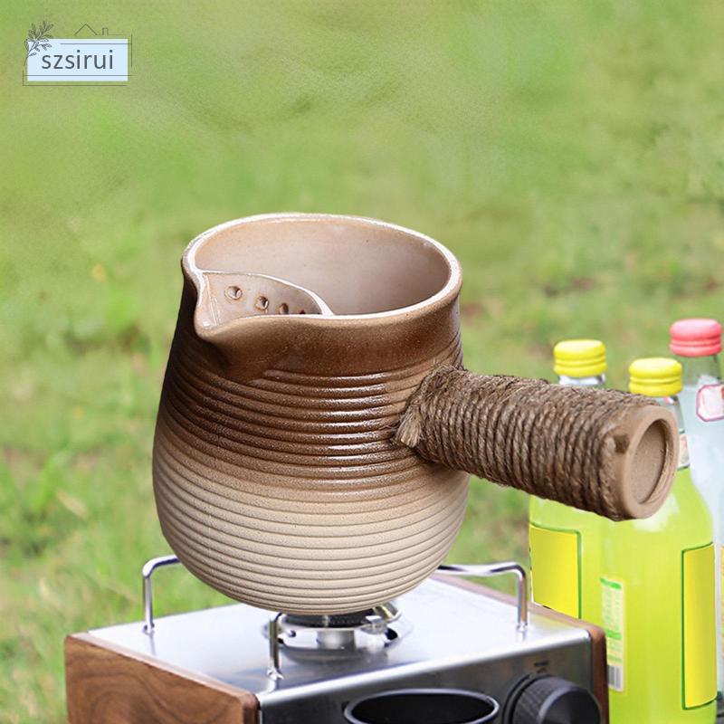 Ấm Trà Bằng Sứ Có Tay Cầm Tiện Dụng Cho Gia Đình / Khách Sạn