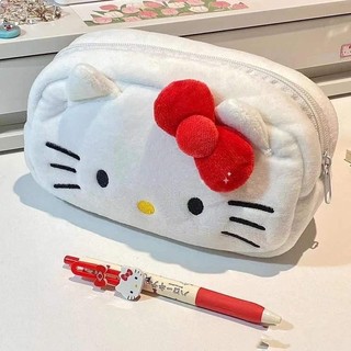Sanrio Túi Đựng Bút Hình Hello Kitty Nhồi Bông Dễ Thương