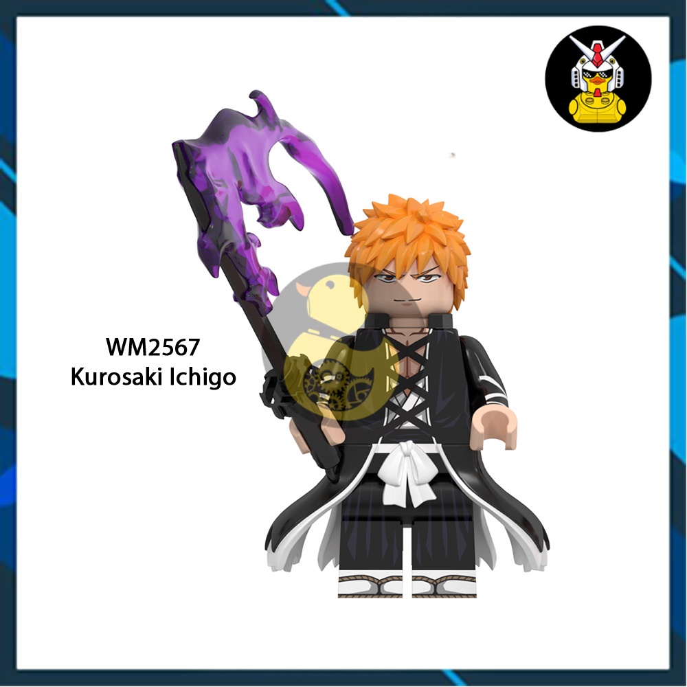 WM6164 Mô Hình Bleach Đồ Chơi Xếp Hình Lắp Ráp Nhân Vật Sứ Mạng Thần Chết Ichigo Kenpachi Cifer Shunsui Yamamoto