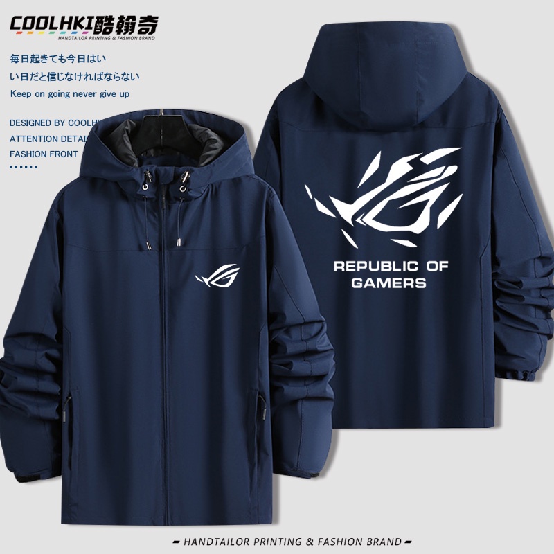 R rog player country Áo Khoác Gió Ba Trong Một Có Mũ Trùm Đầu Phong Cách Thu Đông