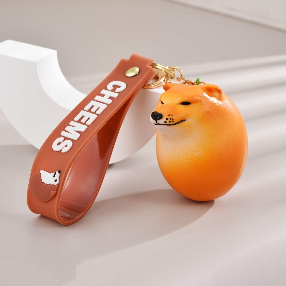 Móc Khóa Mô Hình Chú Chó shiba inu shiba Trứng lnu Vui Nhộn Sáng Tạo