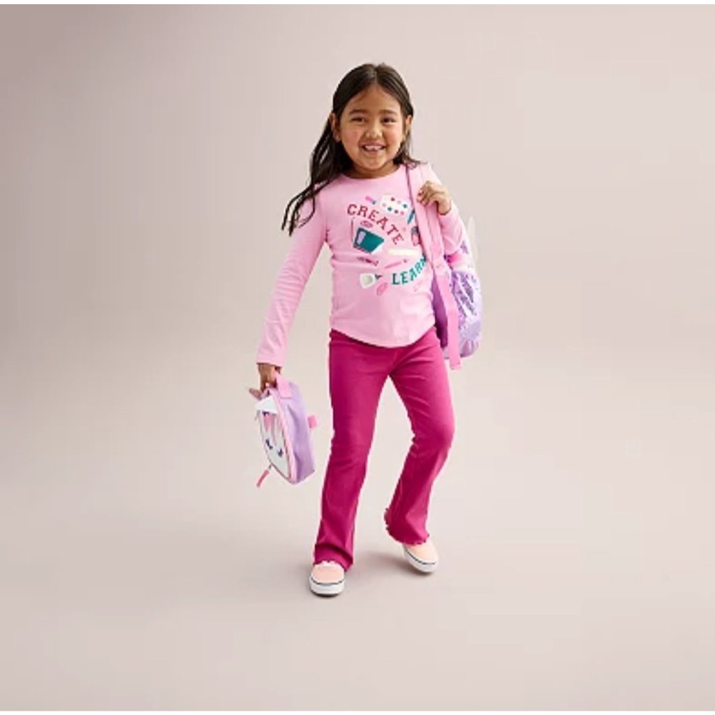 Áo cotton bé gái tay dài  in hình Disney