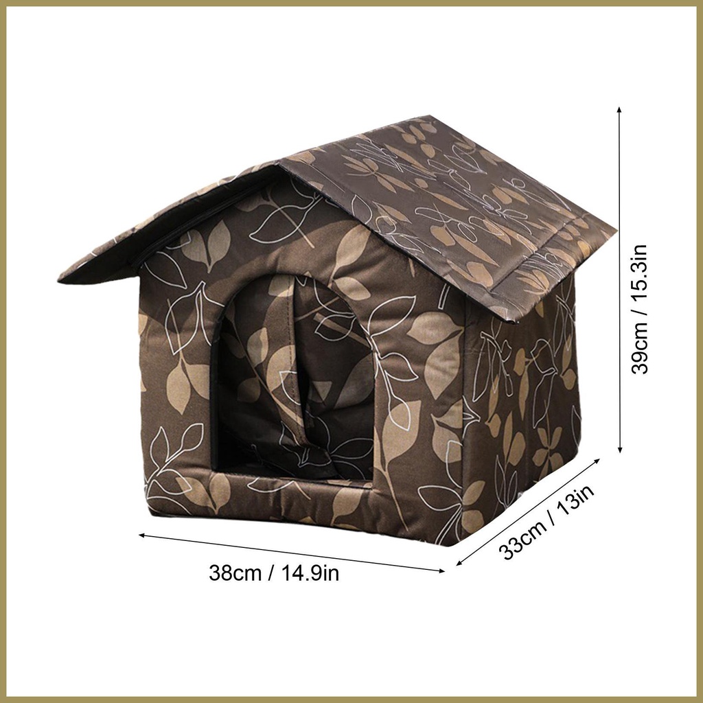 Nhà Cho Mèo Cưng Chống Thấm Nước Cách Nhiệt Phù Hợp Cho Mùa Đông paca3vn