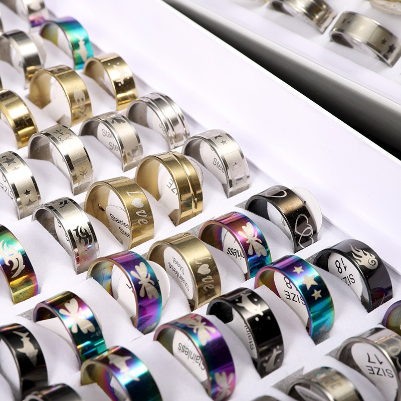 Nhẫn unisex nhiều mẫu thép titan không ri bảo hành 12 tháng - Shop Lộc Độc Và Lạ 92