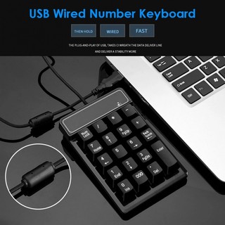 Bàn phím số 19 phím có dây usb cho máy tính