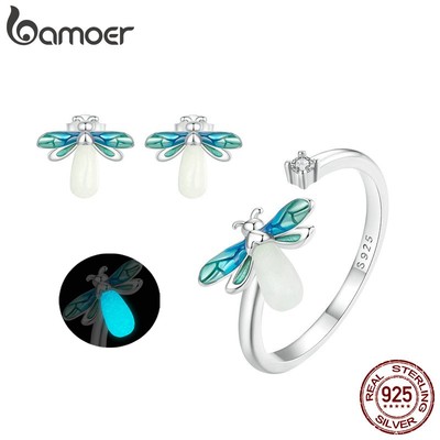 Bamoer Nhẫn Bạc 925 Hoạ Tiết Ngọn Lửa Thời Trang Cho Nữ